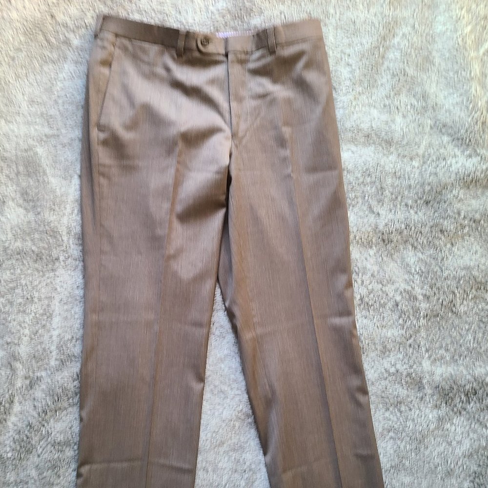 Jack Victor 1913 Luxury Collection Brown 5-Pocket Wool Pant 34/32